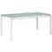 Zuo Liftoff White Dining Table
