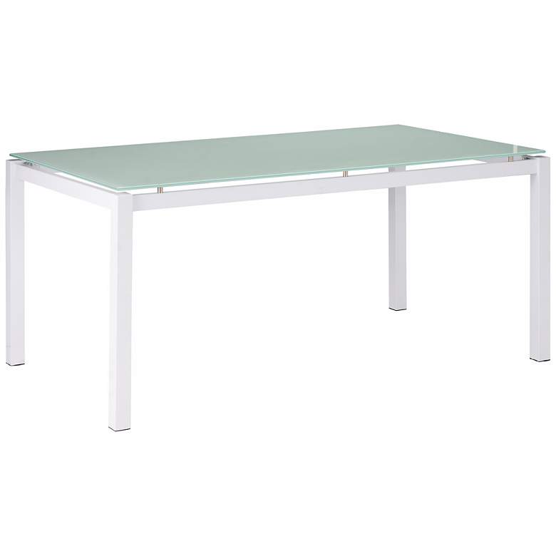 Image 1 Zuo Liftoff White Dining Table
