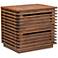 Zuo Linea 24" Wide Walnut 2-Drawer End Table