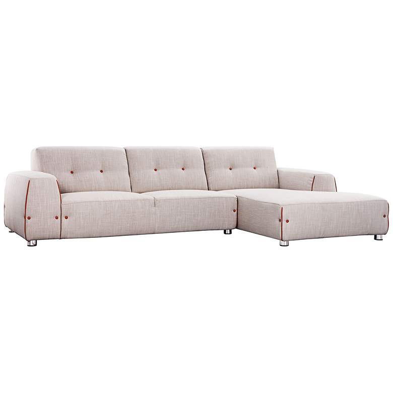 Image 1 Zuo Linkoping Wheat Left Hand-Facing Sectional Sofa