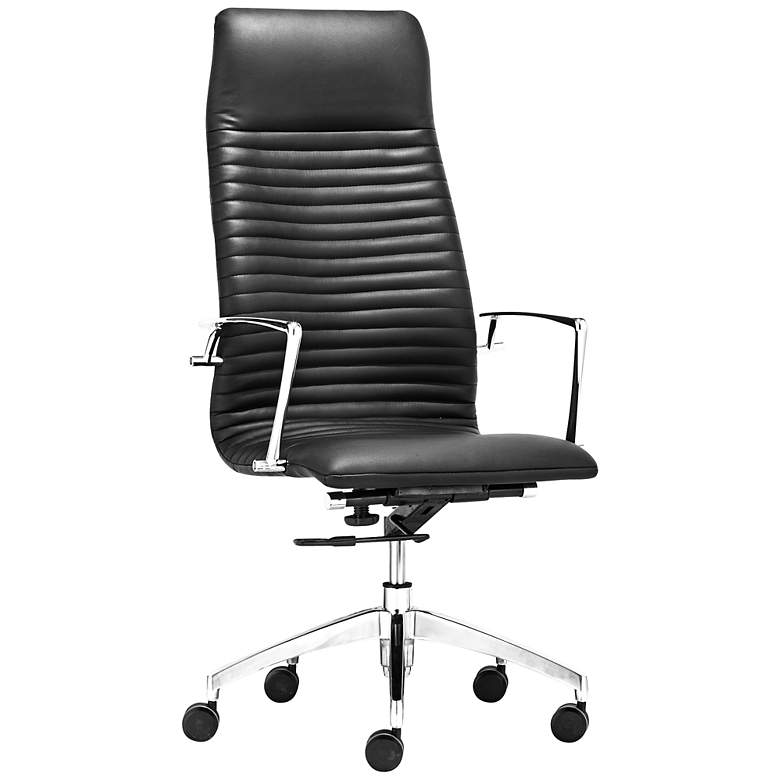 Image 1 Zuo Lion Adjustable Black High Back Office Chair