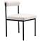 Zuo Livorno 19" Wide Modern Ivory Fabric Dining Chair