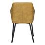 Zuo Loiret Yellow Faux Leather Dining Chairs Set of 2