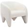 Zuo Lopta 30" Wide White Fabric Modern Accent Chair