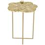 Zuo Lotus 16 3/4" Wide Gold Side Table