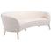 Zuo Luna 86 1/4" Wide White Fabric Sofa