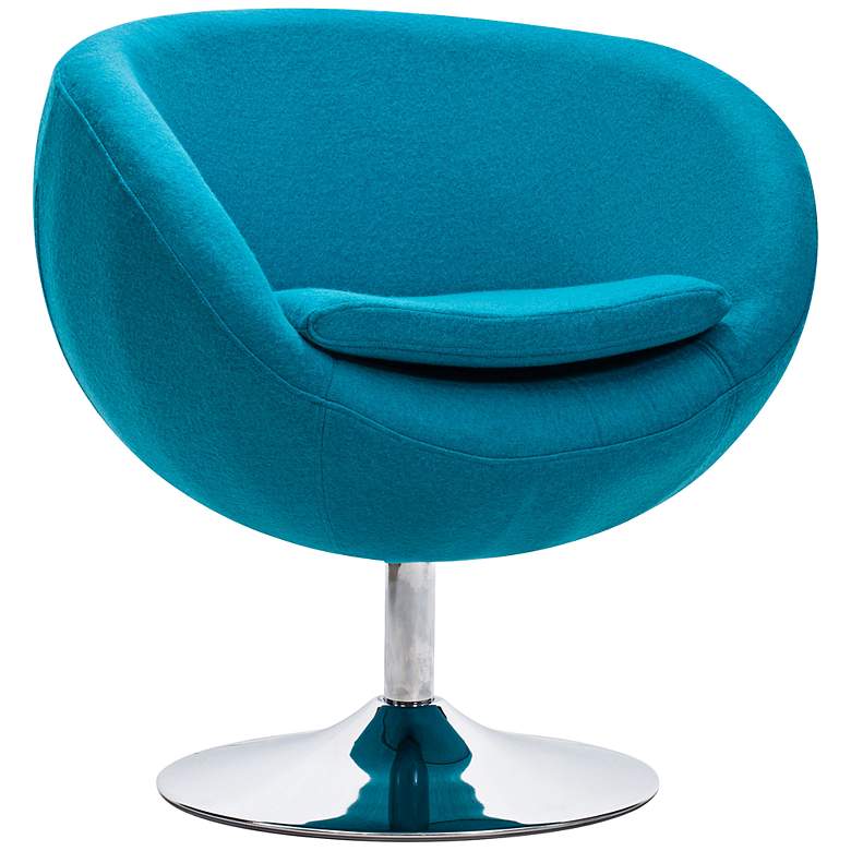 Image 1 Zuo Lund Island Blue Arm Chair