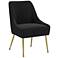 Zuo Madelaine Black Fabric Dining Chair