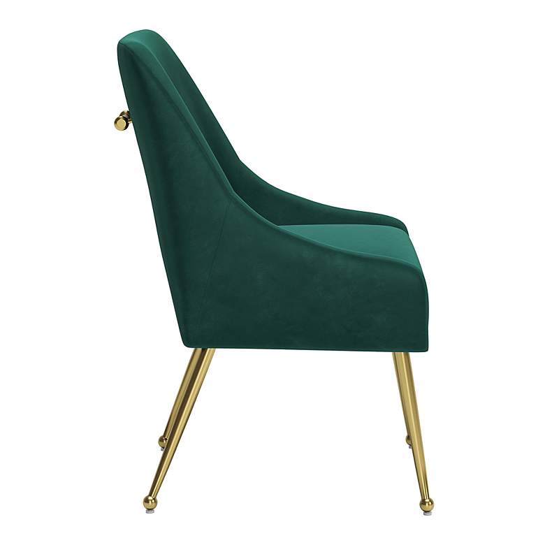 Zuo Madelaine Green Fabric Dining Chair more views