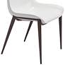 5_Zuo Magnus 21 1/4" Wide White Faux Leather Dining Chairs Set of 2 more views