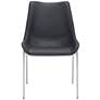 6_Zuo Magnus Black Faux Leather Dining Chairs Set of 2 more views