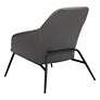 Zuo Manuel Vintage Gray Faux Leather Modern Accent Chair