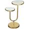 Zuo Marc 15" Wide Gold 2-Tier Side Table