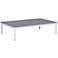Zuo Maya Beach Granite Top and White Outdoor Coffee Table