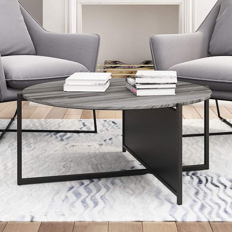 Image 1 Zuo Mcbride 36 1/4" Wide Black Coffee Table