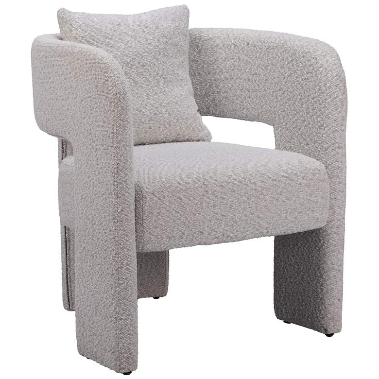 Image 1 Zuo Melilla 26" Wide Misty Gray Fabric Modern Dining Chair