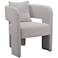 Zuo Melilla 26" Wide Misty Gray Fabric Modern Dining Chair