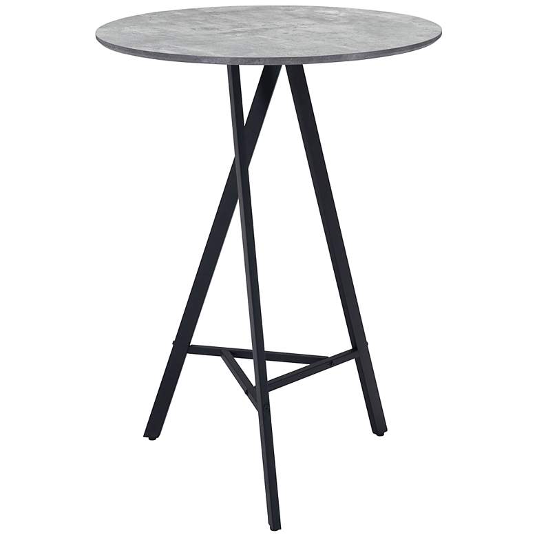 Image 2 Zuo Metz 31 1/2" Wide black and Gray Bar Table