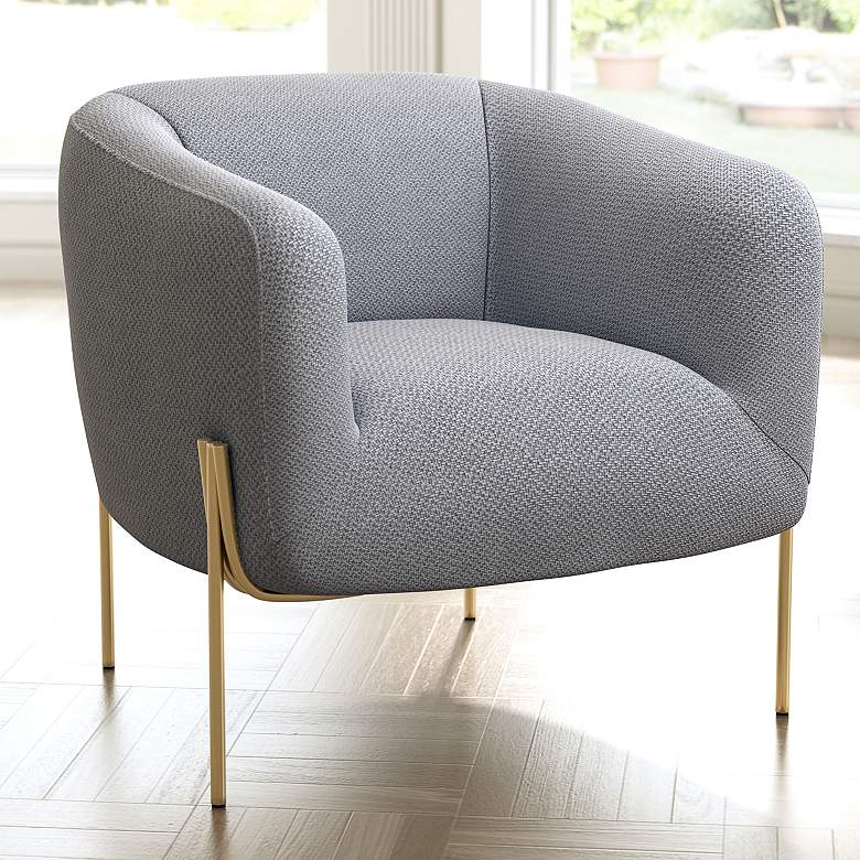 Image 1 Zuo Micaela Gray Fabric Lounge Chair