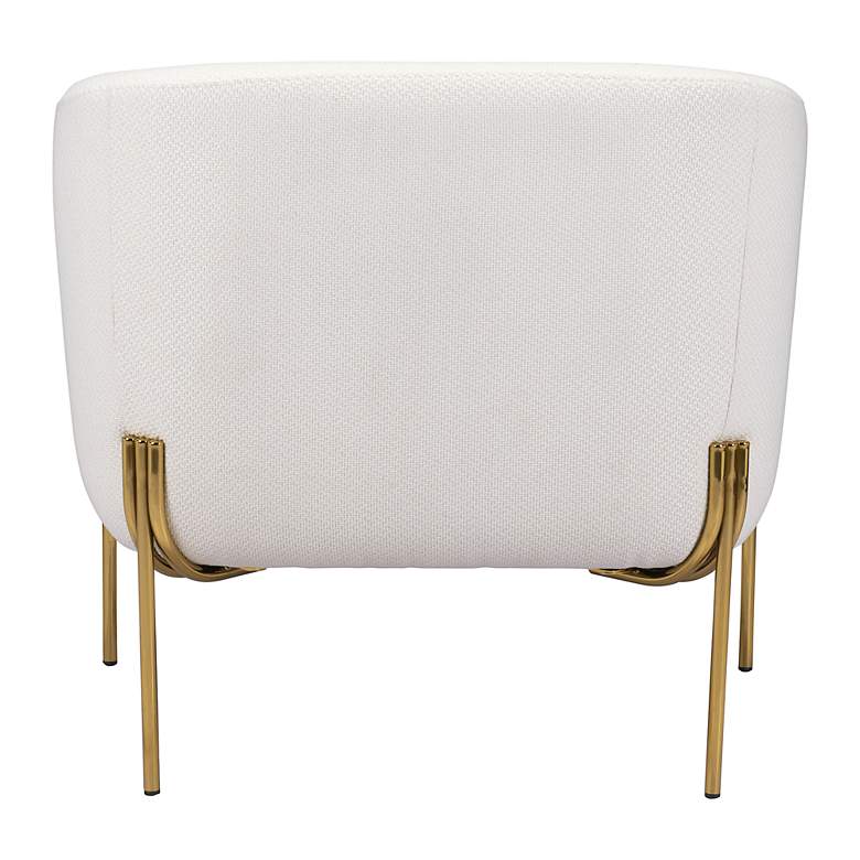 Image 6 Zuo Micaela Soft Ivory Fabric Lounge Chair more views