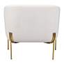 Zuo Micaela Soft Ivory Fabric Lounge Chair