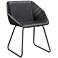 Zuo Miguel Black Faux Leather Dining Chair