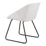 Zuo Miguel White Faux Leather Dining Chair