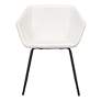 Zuo Miguel White Faux Leather Dining Chair