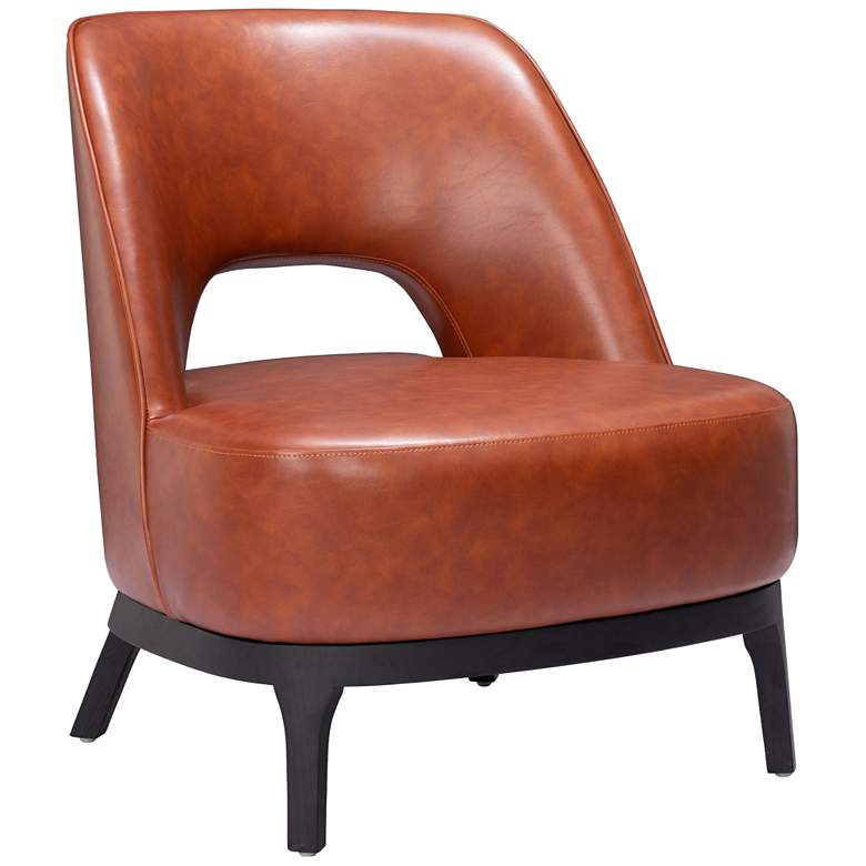 Image 1 Zuo Mistley 25 1/2" Wide Brown Modern Accent Chair