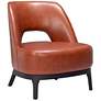 Zuo Mistley 25 1/2" Wide Brown Modern Accent Chair