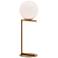 Zuo Modern Belair 25.6" High Brass and White Globe Table Lamp