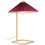 Zuo Modern Charo 19" High Red and Gold Modern Luxe Table Lamp