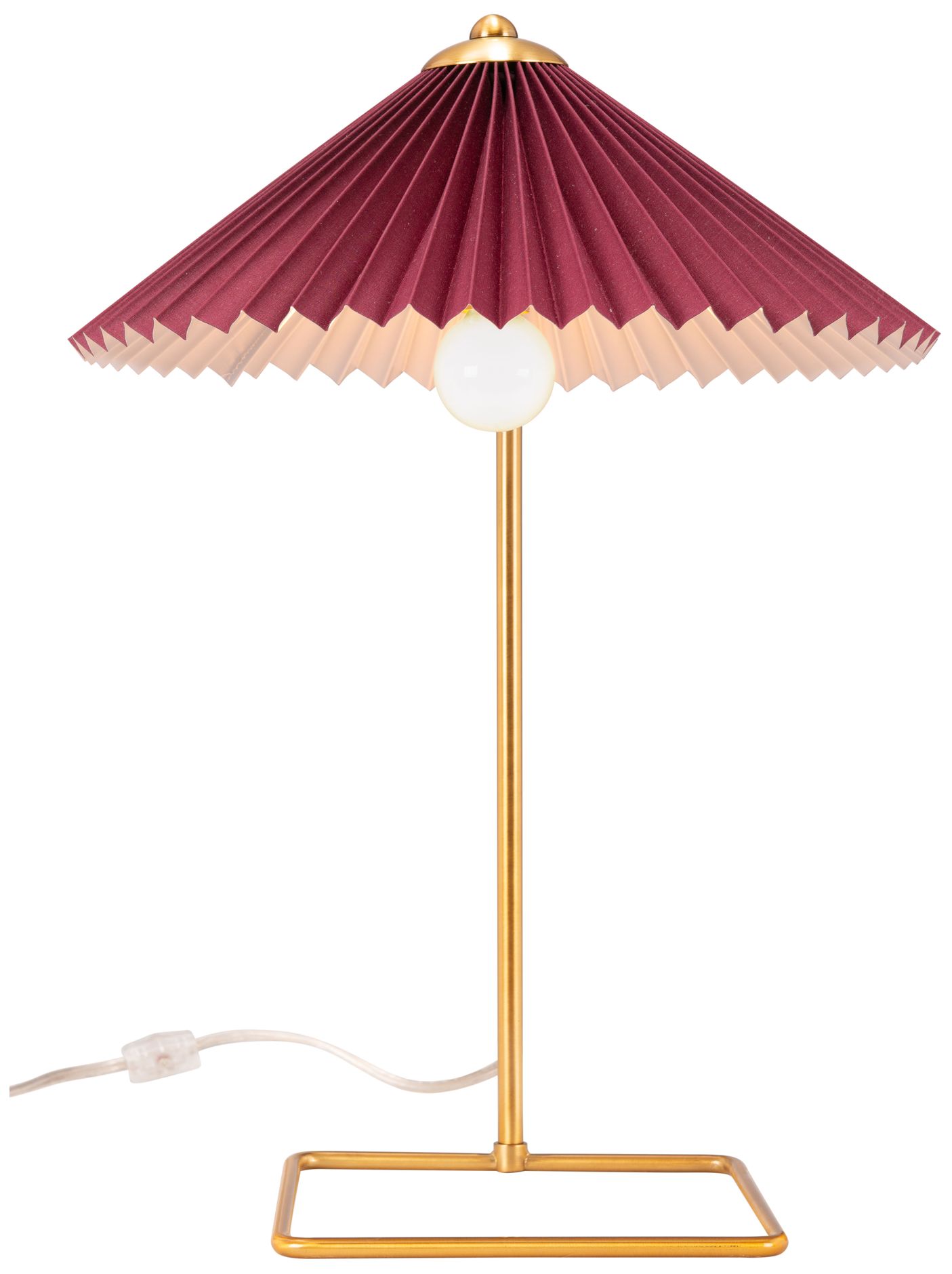 Image 3 Zuo Modern Charo 19" High Red and Gold Modern Luxe Table Lamp more views