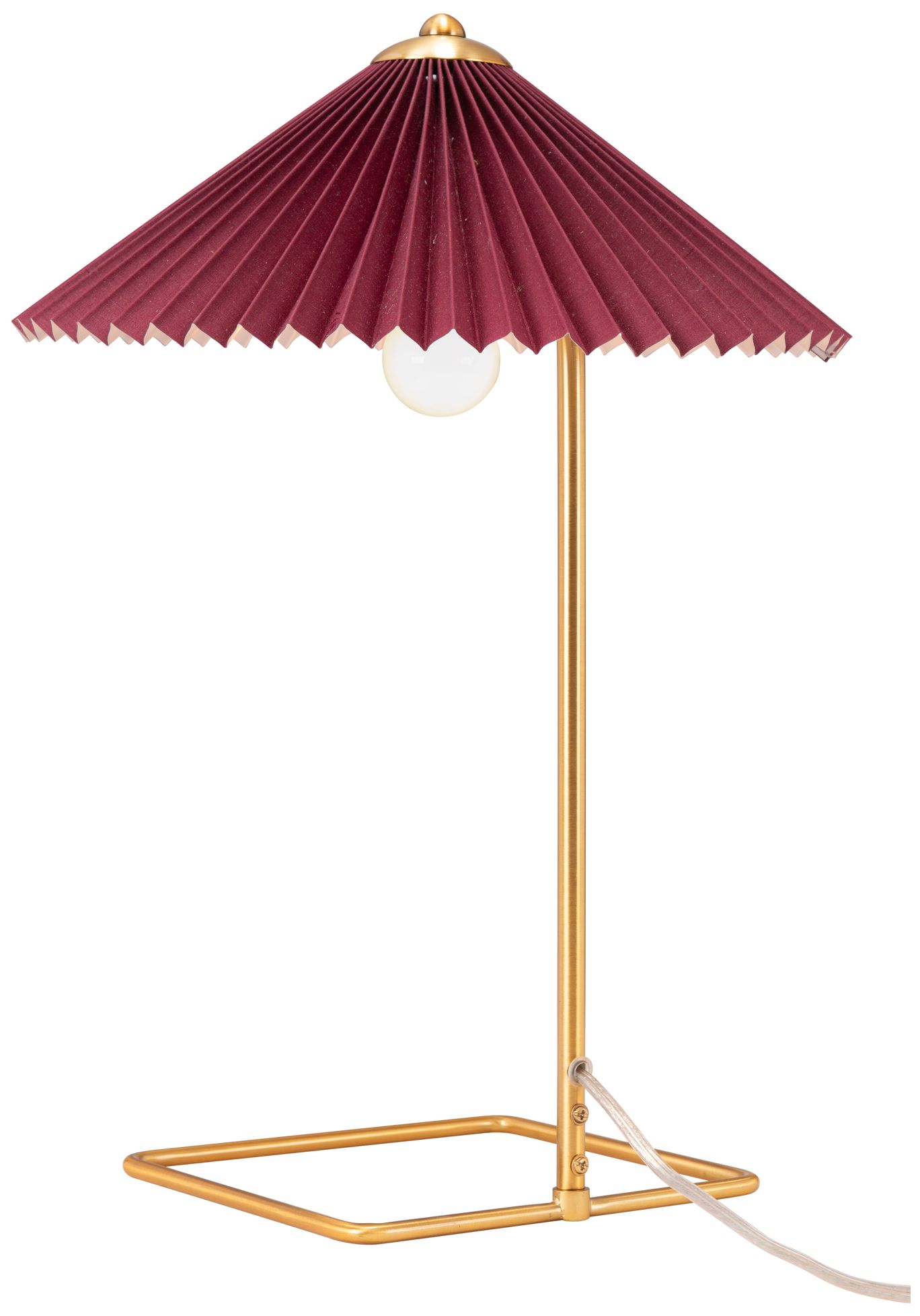 Image 4 Zuo Modern Charo 19" High Red and Gold Modern Luxe Table Lamp more views