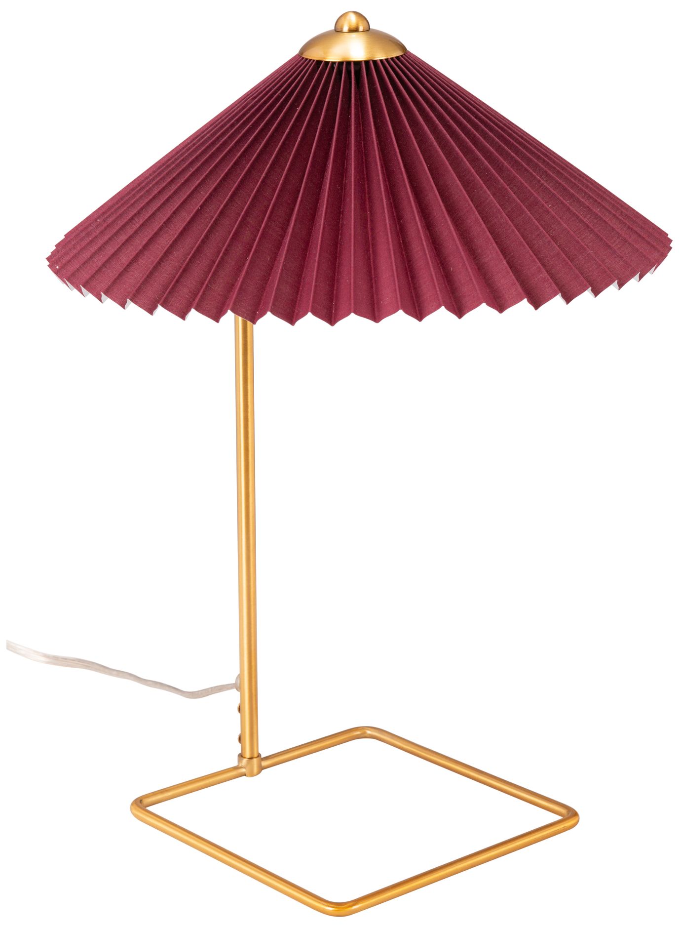 Image 5 Zuo Modern Charo 19" High Red and Gold Modern Luxe Table Lamp more views