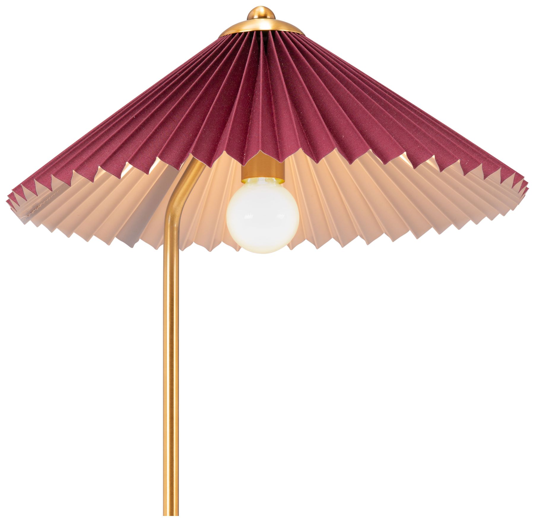 Image 6 Zuo Modern Charo 19" High Red and Gold Modern Luxe Table Lamp more views