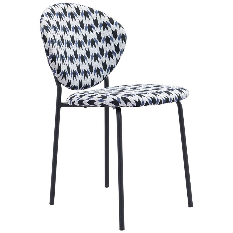 Image 1 Zuo Modern Clyde Geometric Print Dining Chair Set