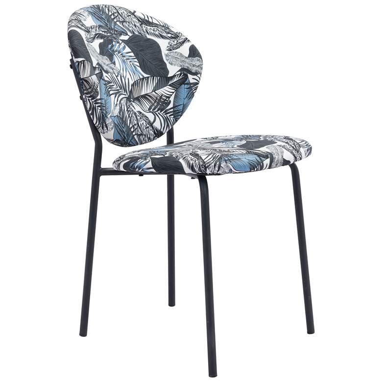 Image 1 Zuo Modern Clyde Leaf Print Dining Chair Set