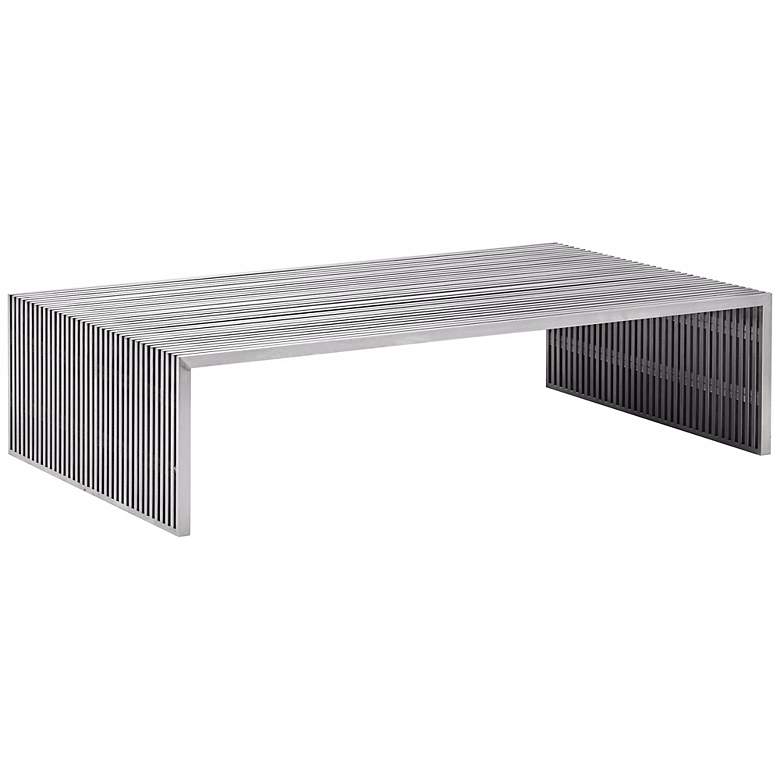 Image 1 Zuo Modern Novel Steel Coffee Table