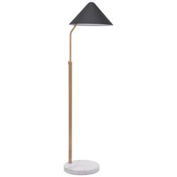 Zuo Modern Pike 67 3/4&quot; Black Cone Modern Floor Lamp