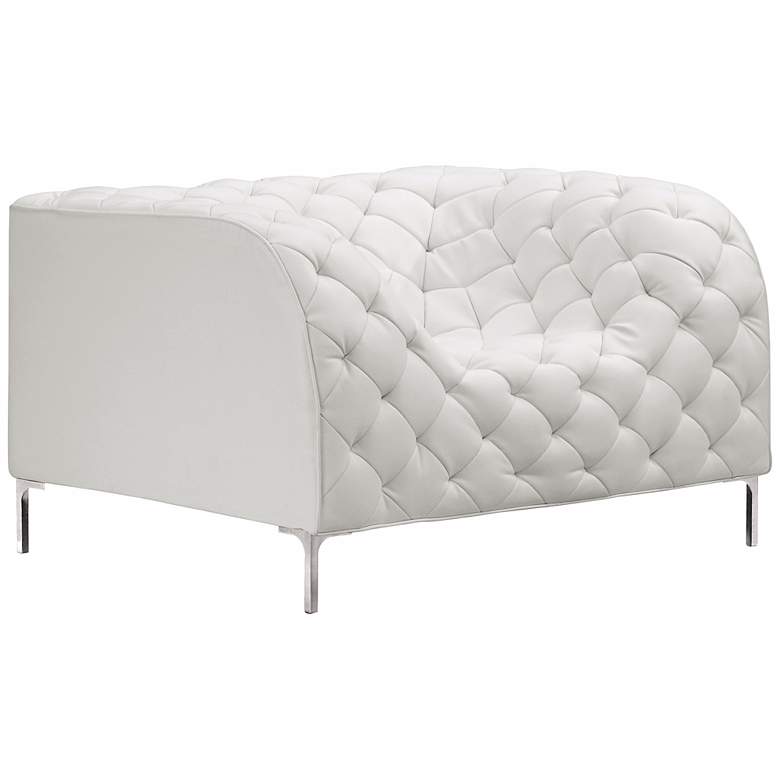 Image 1 Zuo Modern Providence White Armchair