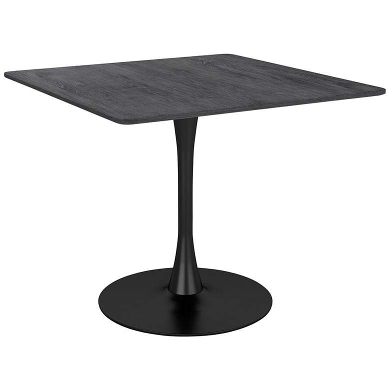 Zuo Molly 35 1/2&quot; Wide Black Square Dining Table 