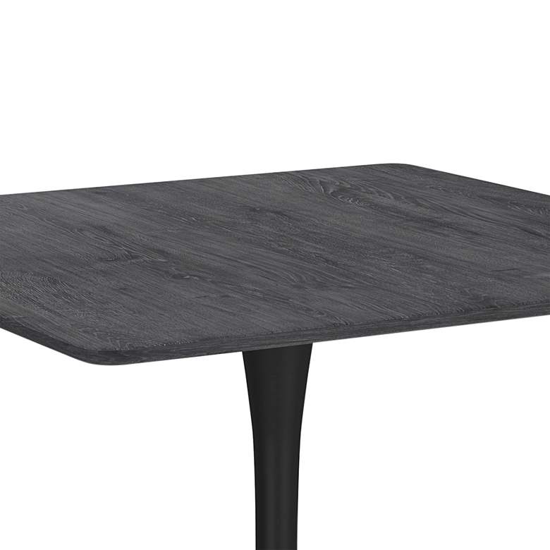 Image 2 Zuo Molly 35 1/2 inch Wide Black Square Dining Table  more views
