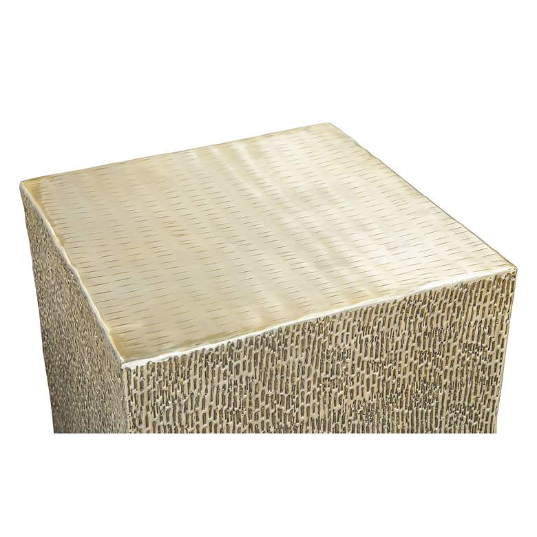 Image 2 Zuo Mono 18 inch Wide Gold Side Table more views