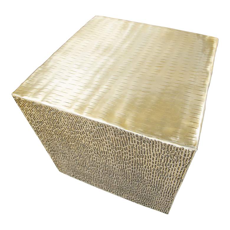 Image 3 Zuo Mono 18 inch Wide Gold Side Table more views