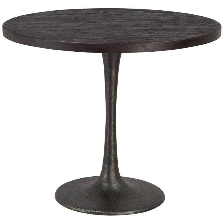 Image 1 Zuo Montreal 36" Wide Black Round Dining Table
