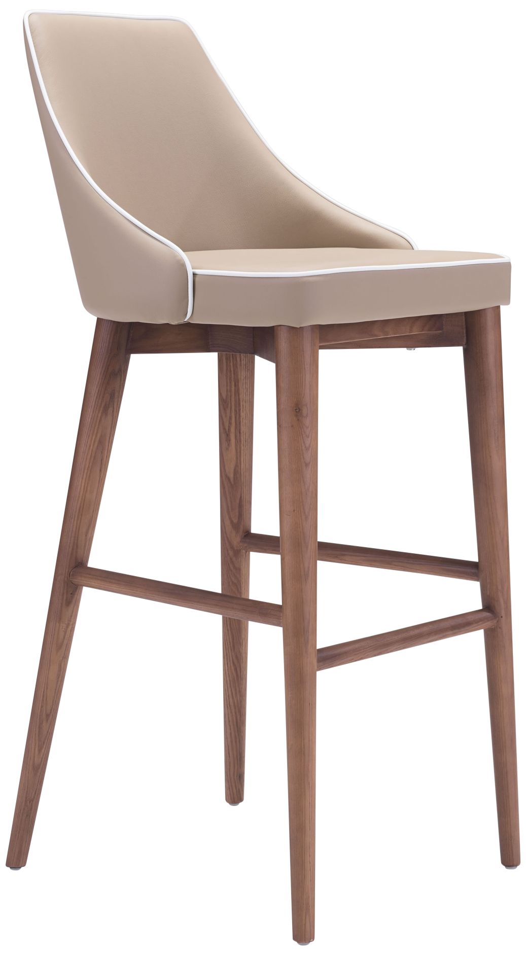 Beige leather counter discount stools