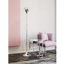 3_Zuo Neutrino 67" High Chrome Metal Modern Torchiere Floor Lamp more views