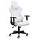 Zuo Nova White Fabric Adjustable Swivel Gaming Chair