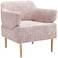 Zuo Oasis Pink Velvet Armchair